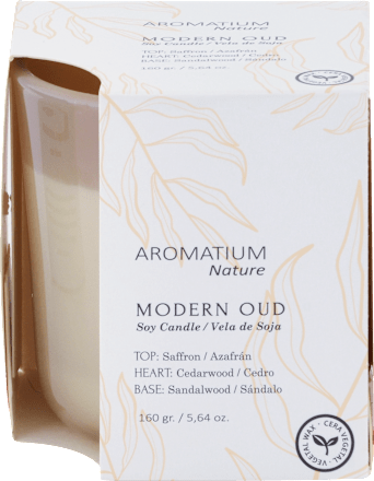 Sójová vonná sviečka Modern Oud AROMATIUM