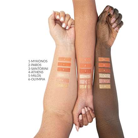 Paleta rdečil in osvetljevalcev Glowing in Greece bh cosmetics