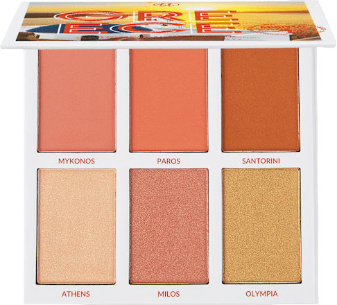 Paleta rdečil in osvetljevalcev Glowing in Greece bh cosmetics