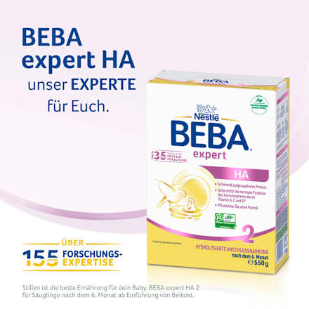 Folgemilch Expert HA 2 nach dem 6. Monat Nestlé BEBA