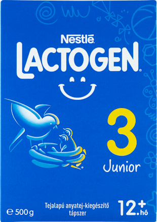 LACTOGEN 3 JUNIOR Tejalapú anyatej-kiegészítő tápszer 12.hó+  Nestlé