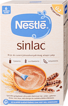 Sinlac rizs és szentjánoskenyérmag alapú pép Nestlé