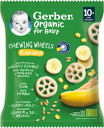organic chewing wheels s banánem Gerber Organic