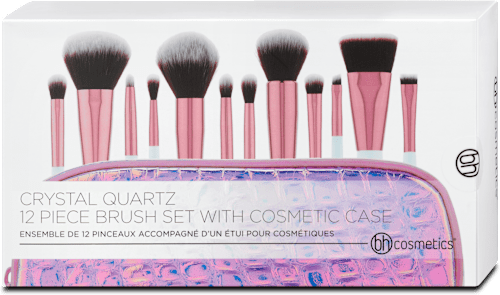Pinselset Crystal Quartz 12tlg mit Kosmetiktasche bh cosmetics