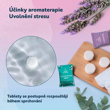 tablety do sprchy Eukalyptus a Máta 2x50 g body restore