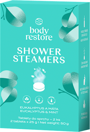 tablety do sprchy Eukalyptus a Máta 2x50 g body restore