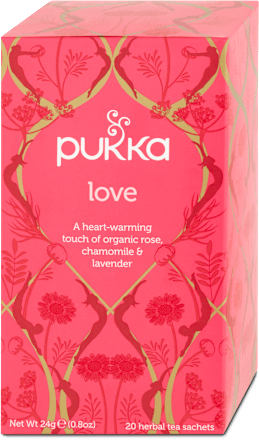 bio čaj Love s heřmánkem pukka