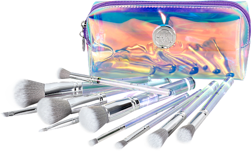 Pinselset Hello Holo mit Kosmetiktasche bh cosmetics