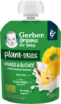 Kapsička Plant-tastic mango a dula s kokosovým mliekom Gerber Organic