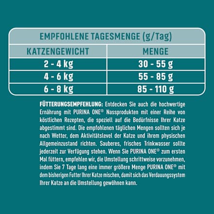 Trockenfutter Katze sensitive mit Truthahn & Reis, Adult PURINA ONE