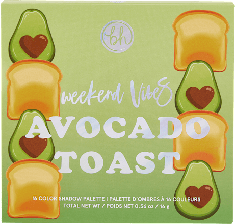 Paleta senčil Weekend Vibes AVOCADO TOAST bh cosmetics