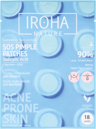 Hydrokoloidné náplasti na akné SOS IROHA nature