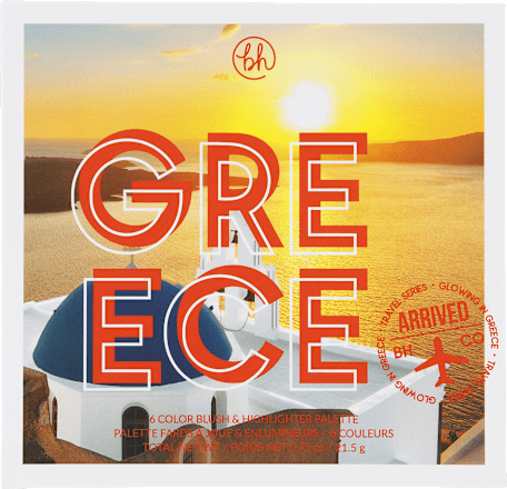 Paleta rdečil in osvetljevalcev Glowing in Greece bh cosmetics