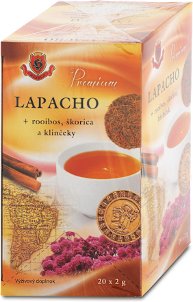 Čaj Lapacho Premium rooibos, škorica, klinčeky Herbex