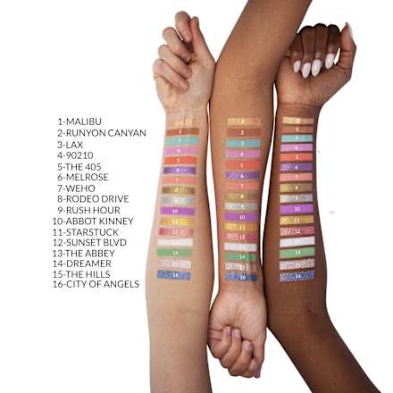 Paleta senčil za veke Lost in Los Angeles bh cosmetics