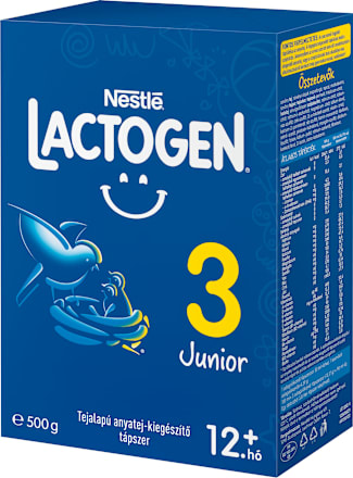 LACTOGEN 3 JUNIOR Tejalapú anyatej-kiegészítő tápszer 12.hó+  Nestlé