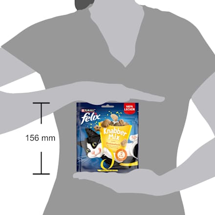 Katzenleckerli Knabber Mix Dreikäsehoch  Felix