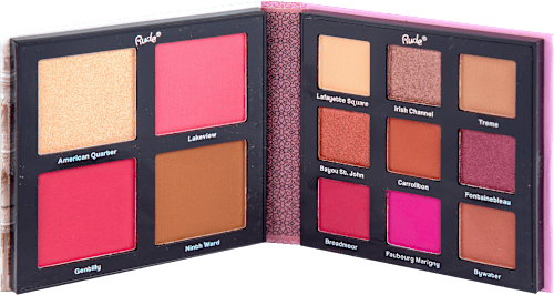 nude orleans French Quarter paleta senki za oči i za konturisanje lica Rude