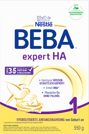 Anfangsmilch Expert HA1 von Geburt an Nestlé BEBA