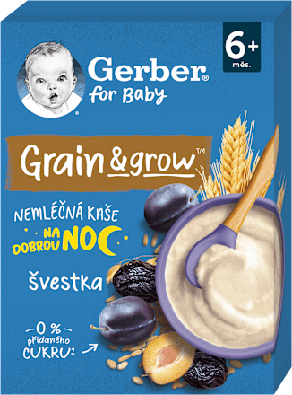 Nemliečna kaša pšenično-ovsená slivka Gerber