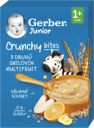 Junior nemliečna kaša ovocná s chrumkavými kúskami Gerber