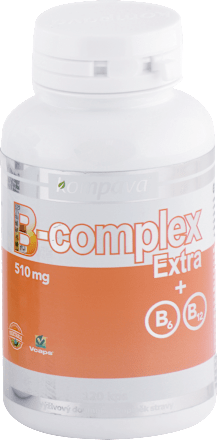 Kapsuly B-complex Extra + B6, B12 510 mg Kompava
