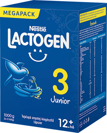 LACTOGEN 3 JUNIOR Tejalapú anyatej-kiegészítő tápszer 12.hó+ Nestlé