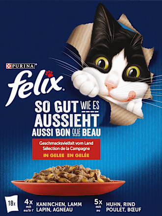 Geschmacksvielfalt vom Land in Gelee, Multipack (18x85 g) Felix