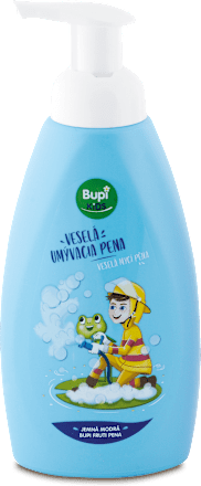 Modrá umývacia pena Bupi