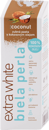 Zubná pasta Extra White :Coconut Biela perla