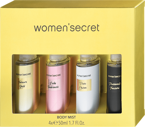 Darilni set štirih meglic za telo Forever Gold women'secret