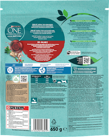 Trockenfutter Katze mit Huhn & Cranberry, dual nature uri balance  PURINA ONE