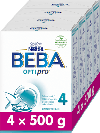 pokračovací mléčná kojenecká výživa 4 OPTIpro 18m, 4x500g BEBA