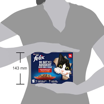 Geschmacksvielfalt vom Land in Gelee, Multipack (18x85 g) Felix