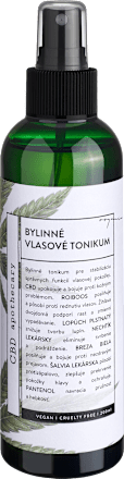 Stabilizačné bylinné vlasové tonikum CBD apothecary