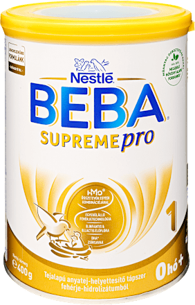 SUPREMEpro 1 Tejalapú anyatej-helyettesítő tápszer 0hó+ BEBA