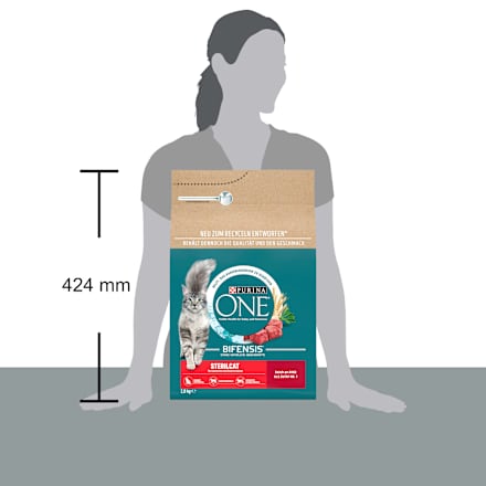Trockenfutter Katze mit Rind & Weizen, Sterilcat, Adult PURINA ONE