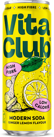soda s příchutí zázvor a citron Vita Club