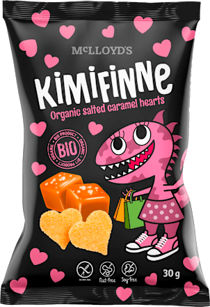 BIO snack srdíčka Slaný karamel McLLOYD´S