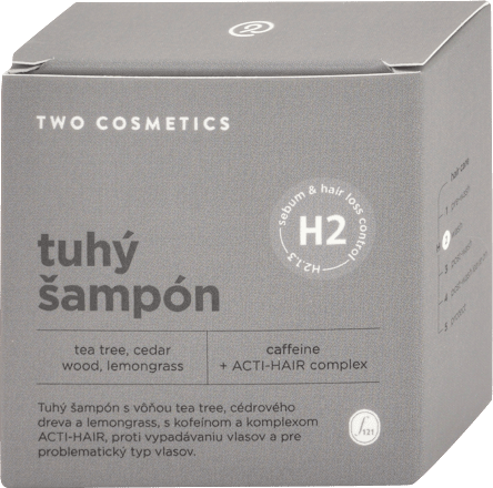 Tuhý šampón na vlasy sebum & hair loss control two cosmetics