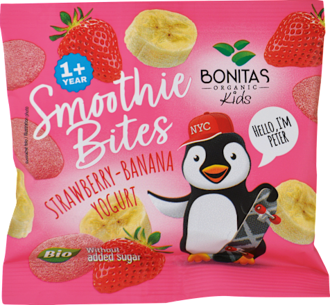 BIO zmes sušeného ovocia s jogurtom Smoothie Bites BONITAS ORGANIC