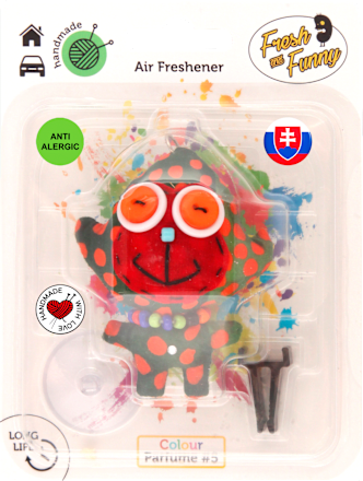 Vôňa do auta COLOUR #5 opica Fresh and Funny