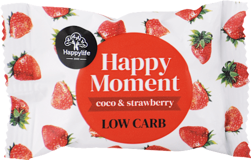 Kokosové koliesko Happy Moment coco & strawberry Happylife