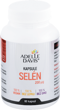 Kapsuly Selén 200 μg ADELLE DAVIS