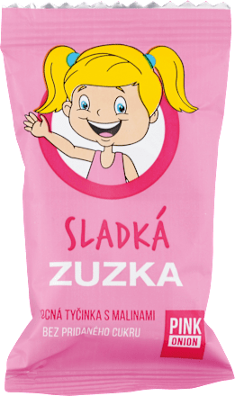 Ovocná tyčinka Sladká Zuzka s malinami Pink Onion
