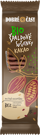 bio špaldové sušenky Kakao Dobré časy