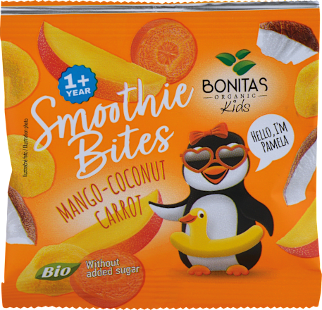 BIO zmes sušeného ovocia Smoothie Bites BONITAS ORGANIC
