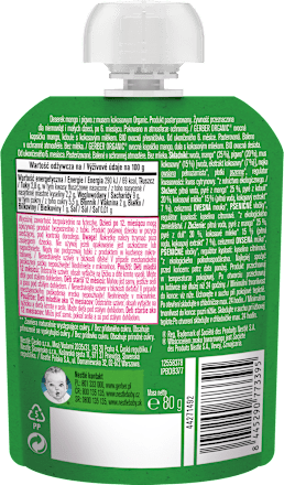 plant-tastic voćna kašica u vrećici – mango, dunja, kokosovo mlijeko, 6+ mjeseci Gerber Organic