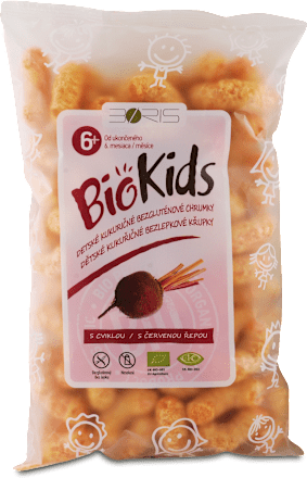 Био царевичен снакс с цвекло за деца BioKids
