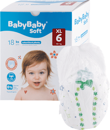 Plienkové nohavičky Pants - veľ. 6 XL (16+ kg) BabyBaby Soft